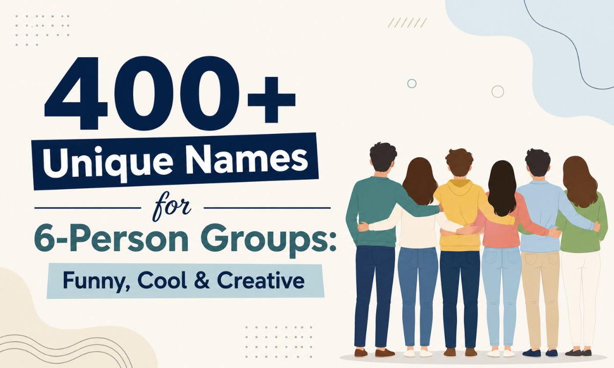 Unique Names for 6-Person Groups