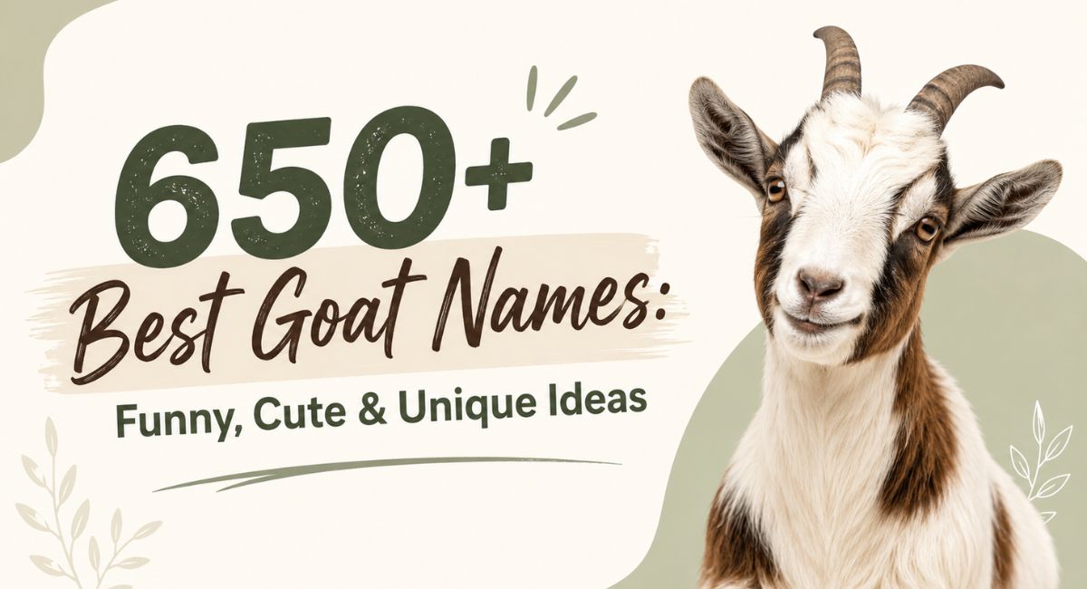 650+ Best Goat Names: Funny, Cute & Unique Ideas