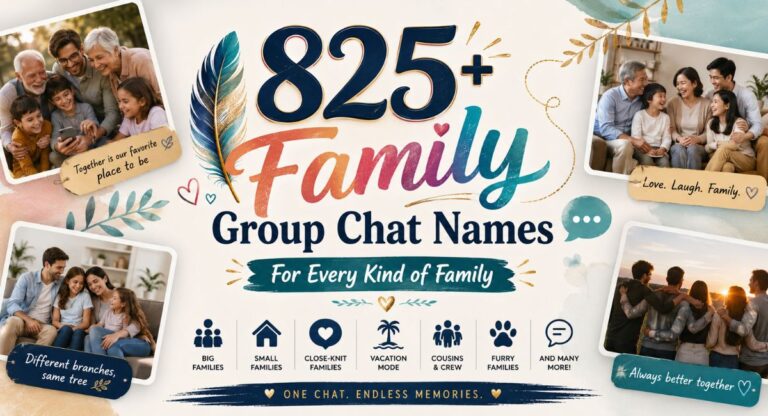 825+ Family Group Chat Names For Every Kind Of Family