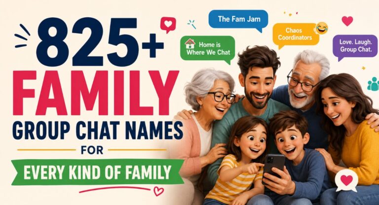 825+ Family Group Chat Names For Every Kind Of Family