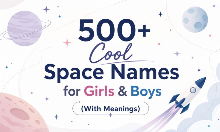 500+ Cool Space Names for Girls & Boys (With Meanings)