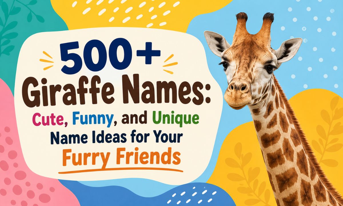 500+ Giraffe Names: Cute, Funny, and Unique Name Ideas for Your Furry Friends