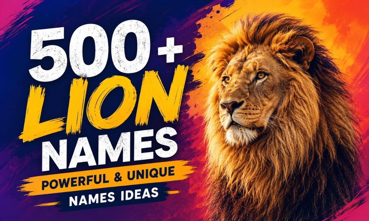 500+ Lion Names: Powerful & Unique Names Ideas