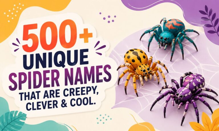 500+ Unique Spider Names That Are Creepy, Clever & Cool