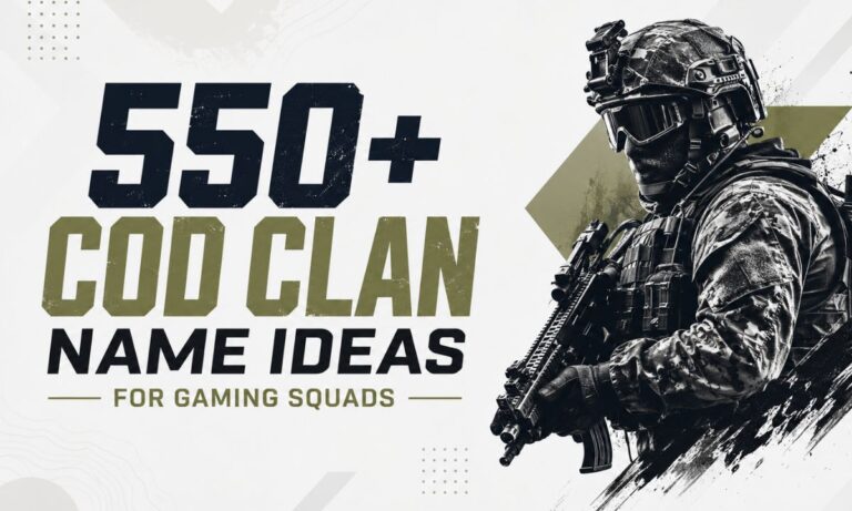 550+ COD Clan Name Ideas