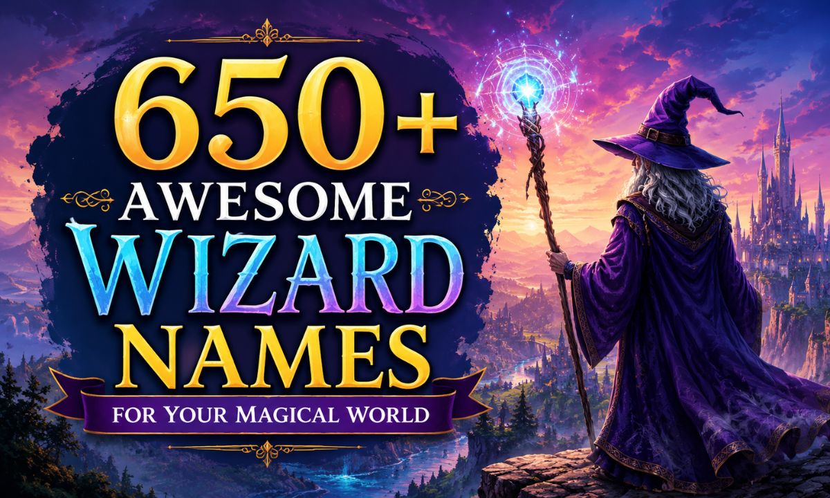 650+ Awesome Wizard Names For Your Magical World