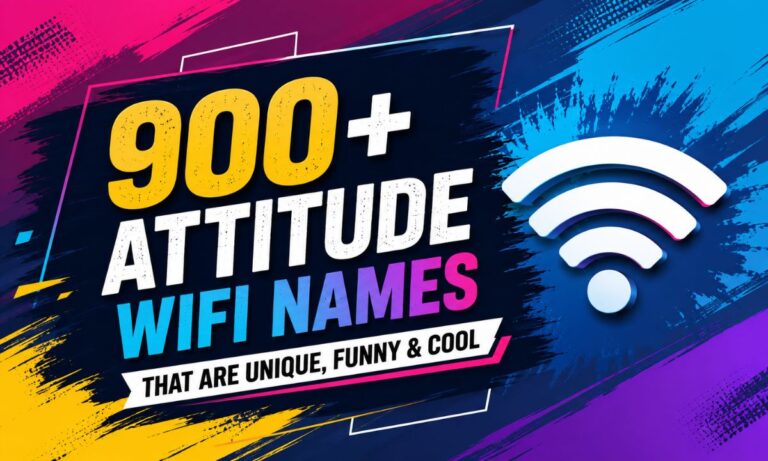 900+ Attitude Wifi Names That are Unique, Funny & Cool