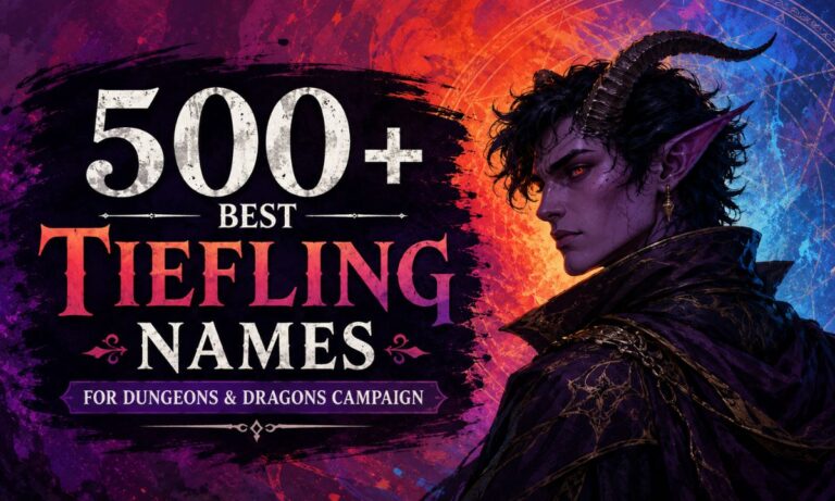500+ Best Tiefling Names for Dungeons & Dragons Campaign