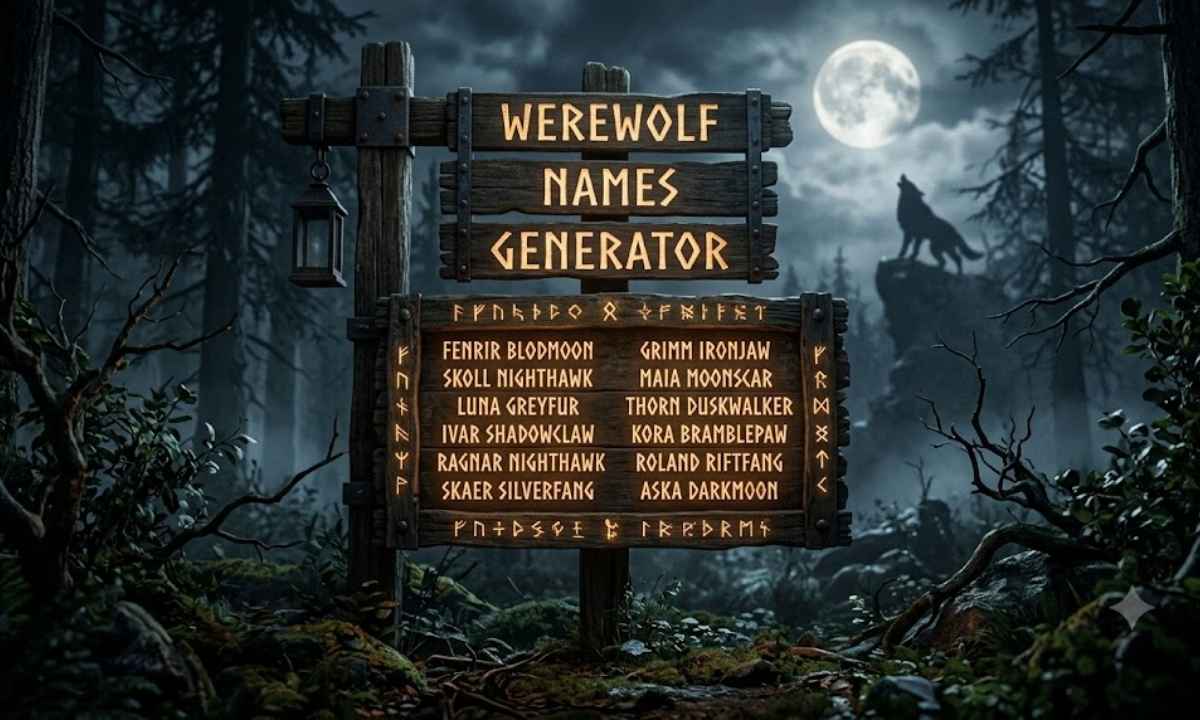 Werewolf Names Generator 1,000+ Ancient, Moon-Cursed & Mythic Lycan Names