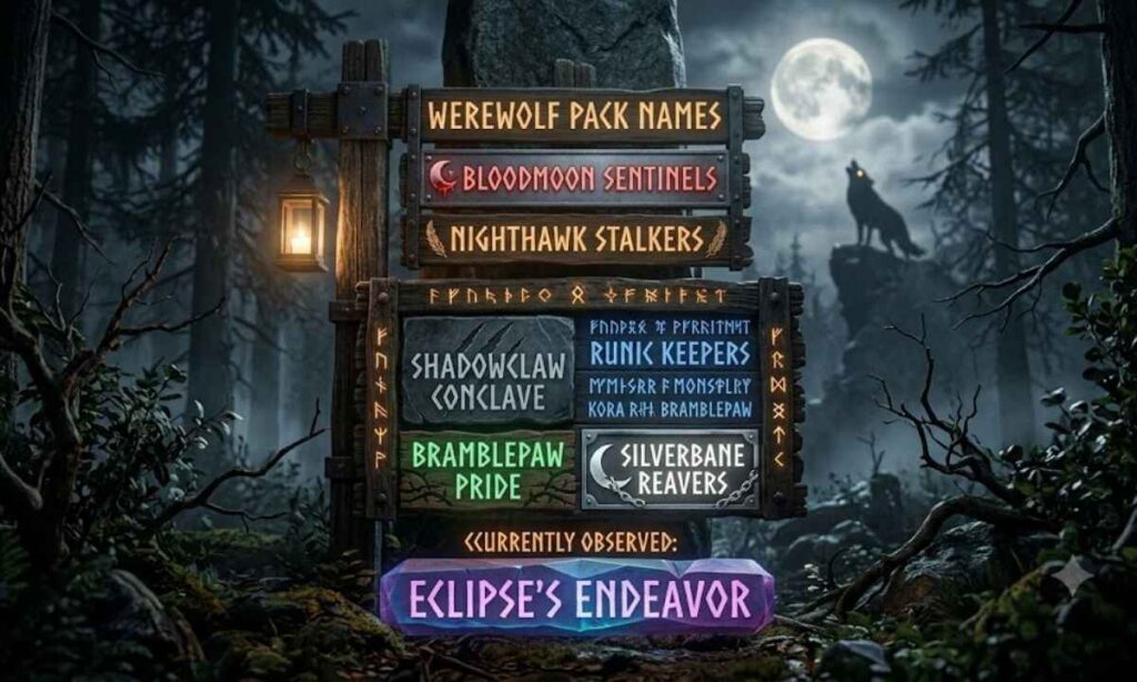 Werewolf Pack Names