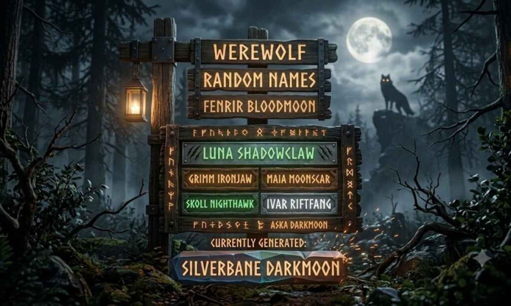 Werewolf Random Names