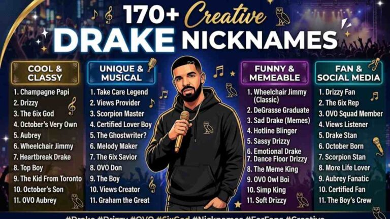 170+ Creative Drake Nicknames – Cool, Unique & Funny Ideas for Fans & Social Media