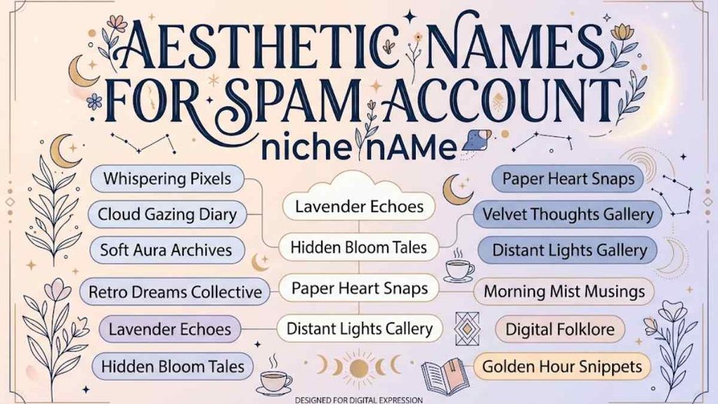 Aesthetic Names for Spam Account