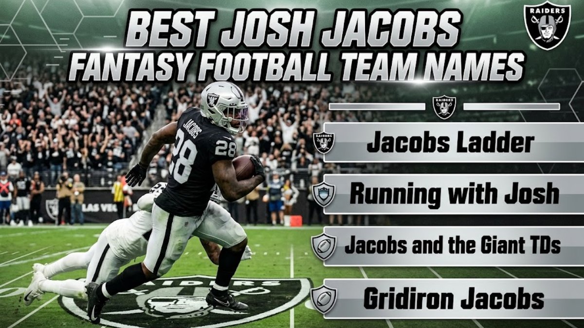 Josh Jacobs Fantasy Football Team Names