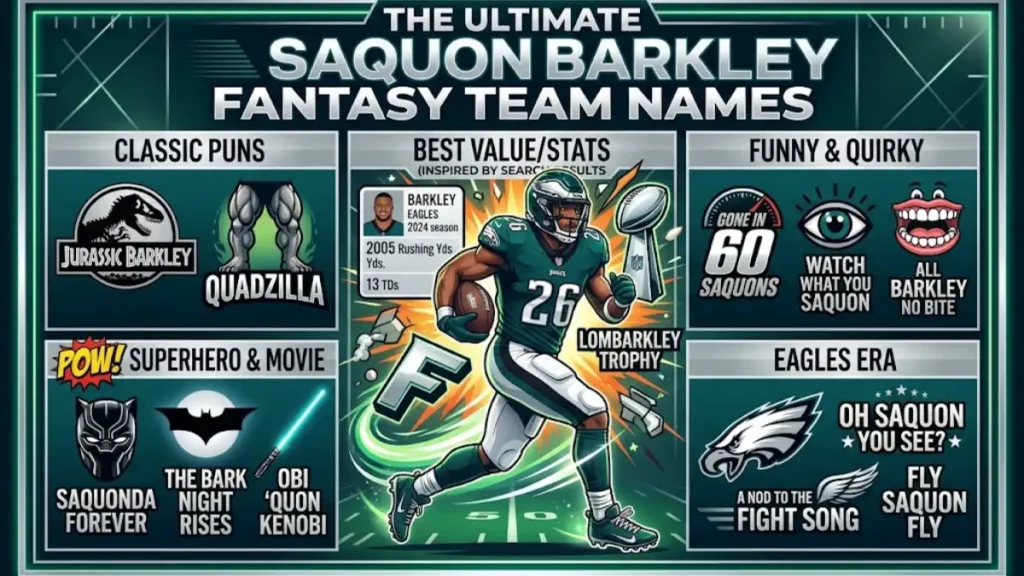 Best Saquon Barkley Fantasy Names