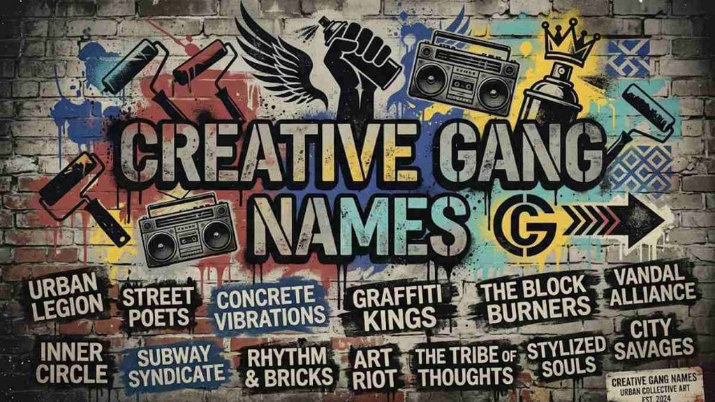 Creative Gang Names — a high quality, professionally captured photo.