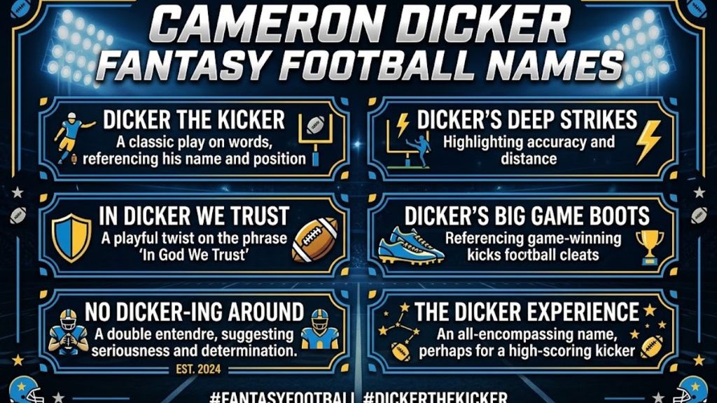 Good Cameron Dicker Fantasy Names