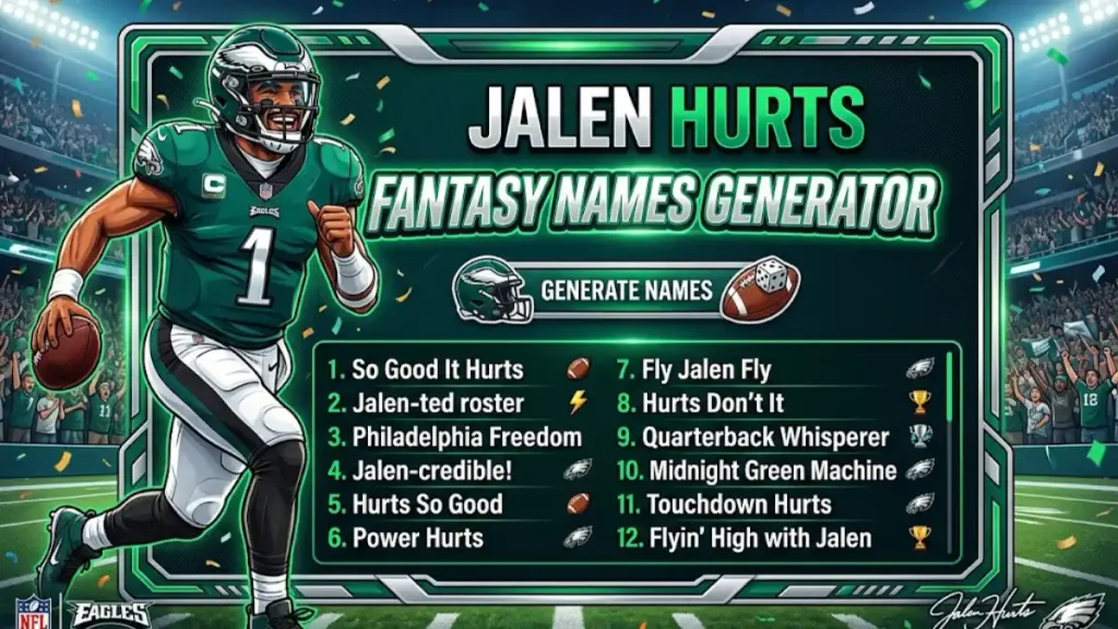 Jalen Hurts Fantasy Names Generator