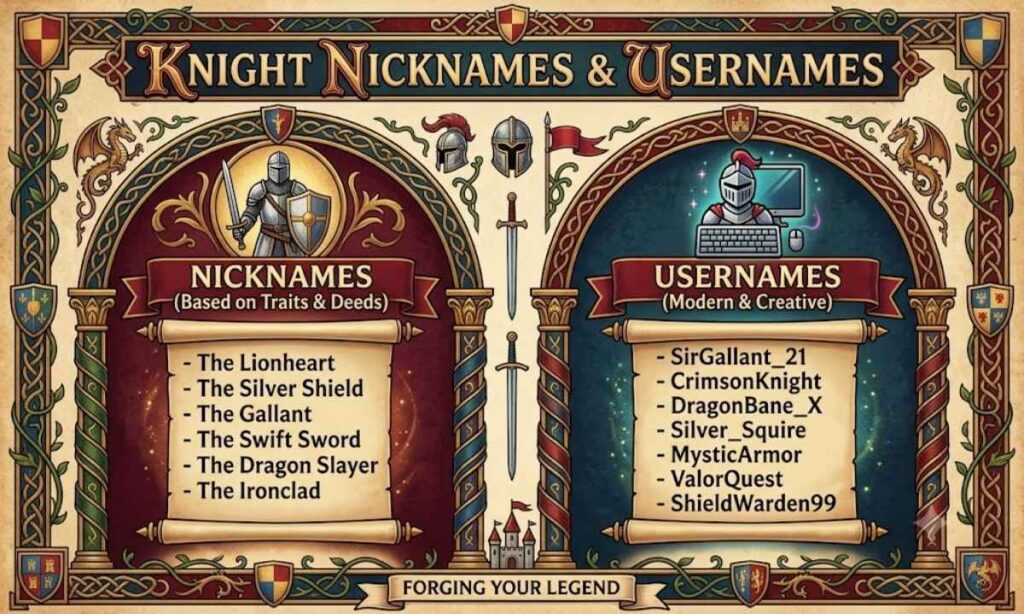 Knight Nicknames And Username