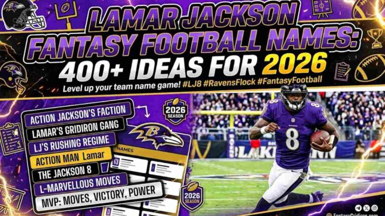 Lamar Jackson Fantasy Football Names: 400+ Ideas for 2026