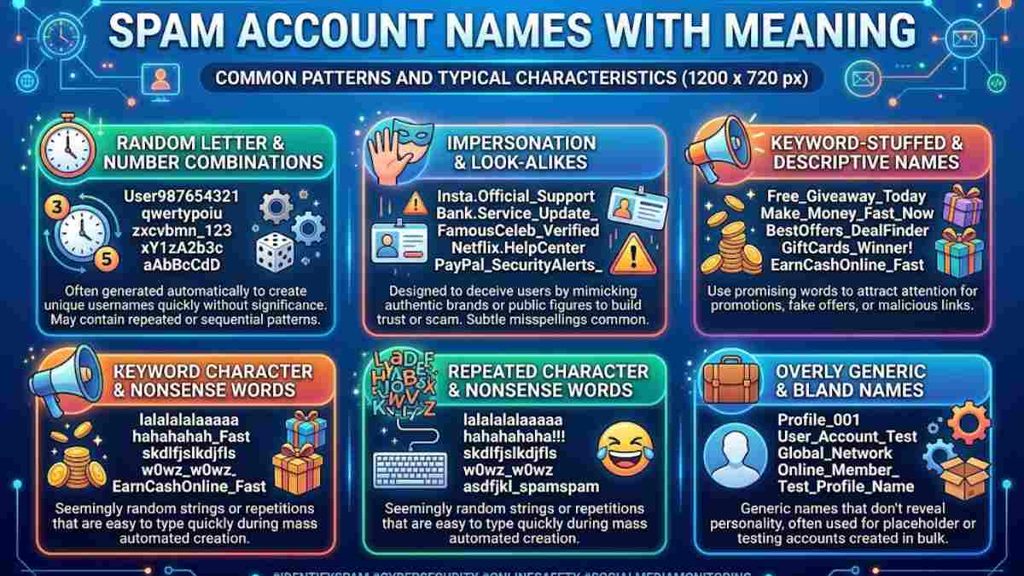 Spam Account Names with Meaning
