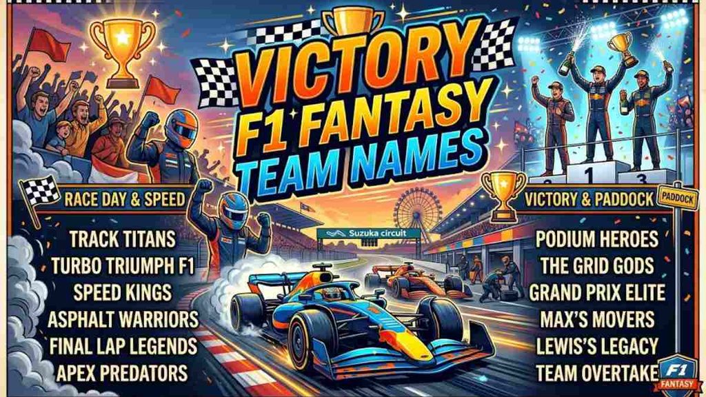Victory F1 Fantasy Team Names
